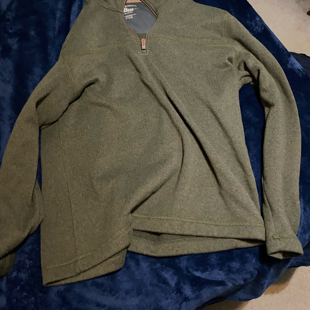 Bass xl quarter zip sweater